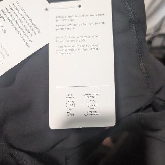 Athleta | Conscious Crop Cut Out Bra In Black (D-DD cup) - Picture 10 of 16